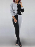 Goosudu Two-Tone Sweatshirt & Pants Set