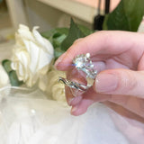 Goosudu Crown Moissanite Diamond Ring