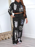 Goosudu Printed Hoodie & Pants Set