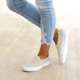 Goosudu Slip On Running Flat Sneakers