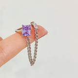 Goosudu Dreamy Crystal Link Rings