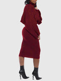 Goosudu Cape Top & Tank Dress Sweater Set