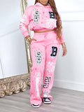 Goosudu Printed Hoodie & Pants Set