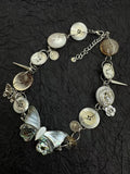 Goosudu Shell Button Butterfly Necklace