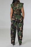 Goosudu Camouflage Unique Buckled Camisole