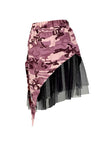 Goosudu Camouflage Cool Irregular Skirt