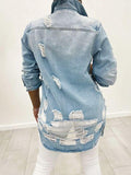 Goosudu Distressed Denim Jacket