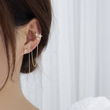 Goosudu [Starlight]2pcs set threader stud earring