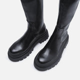 Women British Style Over-The-Knee Thick-Soled Boots