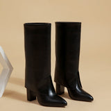 Women Chunky Heeled Boots