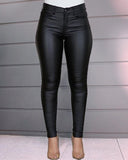 Goosudu Spring Women Pu Leather Pants Black Sexy Stretch Bodycon Trousers High Waist Long Casual Pencil S-3XL Winter