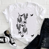 Women Camera Vintage Travel Short Sleeve Spring Fashion Lady Clothes Print Tshirt Female Tee Top Ladies Graphic T-shirt