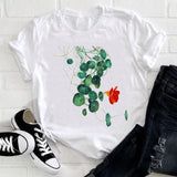 Women Camera Vintage Travel Short Sleeve Spring Fashion Lady Clothes Print Tshirt Female Tee Top Ladies Graphic T-shirt