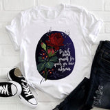 Women Camera Vintage Travel Short Sleeve Spring Fashion Lady Clothes Print Tshirt Female Tee Top Ladies Graphic T-shirt