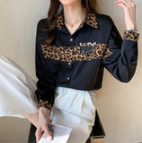 goosudu Spring Summer Autumn Office Lady Blouses Femme Long Sleeve Leopard Print Blusas y camisas Shirts For Women Elegant Tops